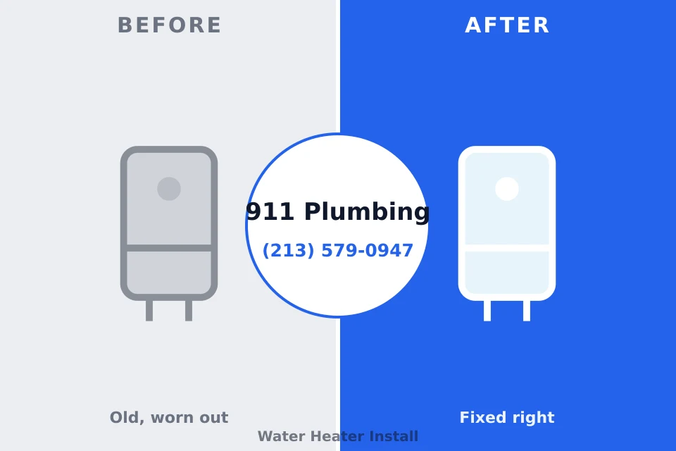 Before and after: plumbing repair Trotwood, OH